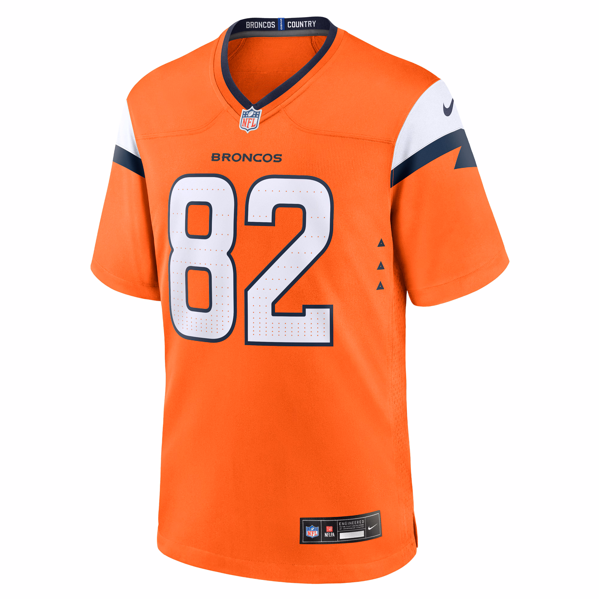 Men's Denver Broncos Adam Trautman  Orange Team Game Jersey