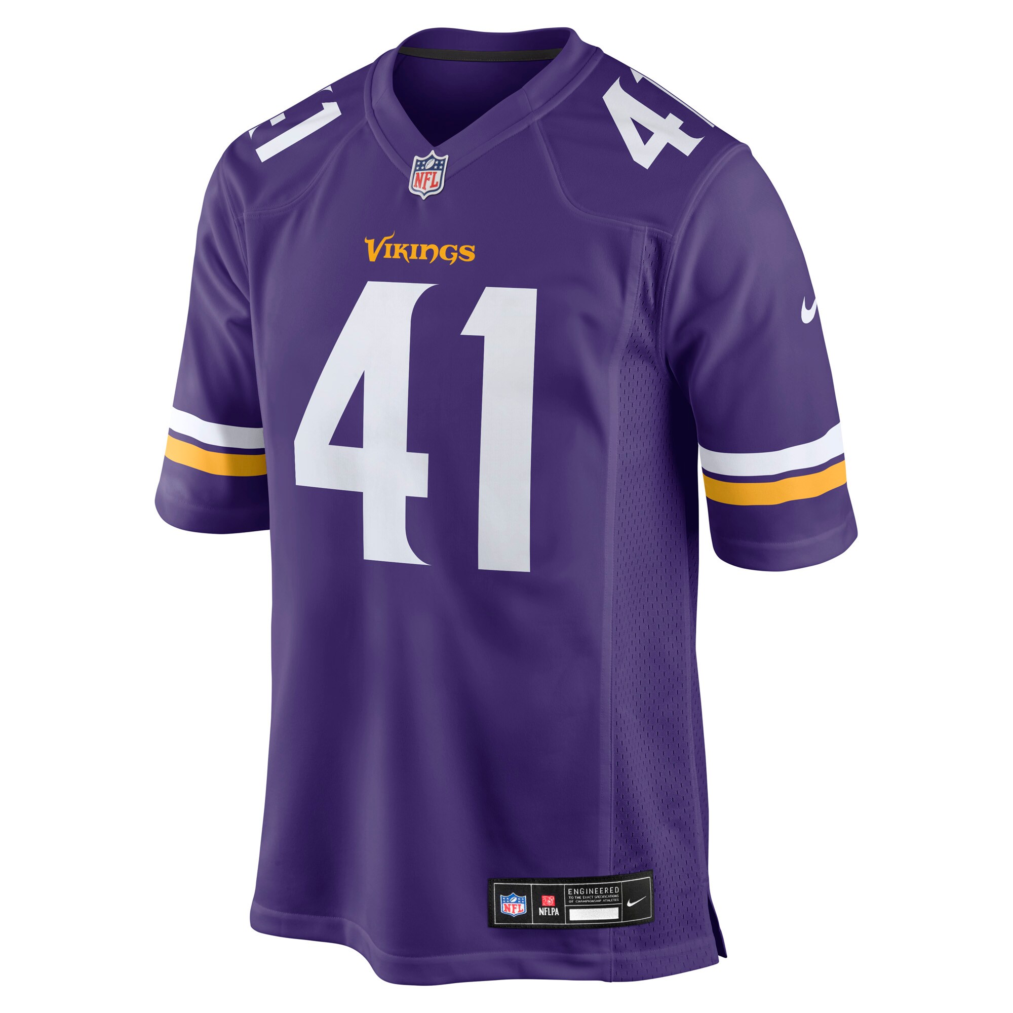 Men's Minnesota Vikings Kobe King  Purple Team Game Jersey