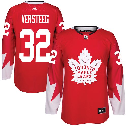 Maple Toronto Maple Leafs #32 Kris Versteeg Red Team Canada Authentic Stitched Jersey Men's cheap jerseys for sale - CheapJerseys.Shop