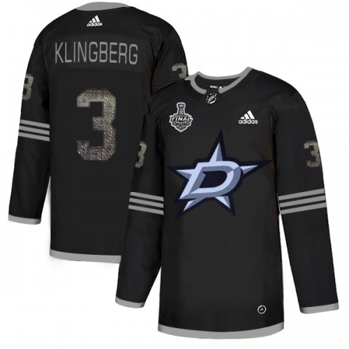 Dallas Stars #3 John Klingberg Black Authentic Classic 2020 Stanley Cup Final Stitched Jersey Men's cheap jerseys for sale - CheapJerseys.Shop