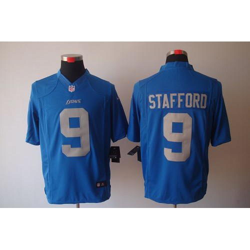 Detroit Lions #9 Matthew Stafford Blue Alternate Throwback Men's Stitched Limited Jersey Men's cheap jerseys for sale - CheapJerseys.Shop