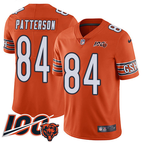 Chicago Bears #84 Cordarrelle Patterson Orange Men's Stitched Limited Rush 100th Season Jersey Men's cheap jerseys for sale - CheapJerseys.Shop