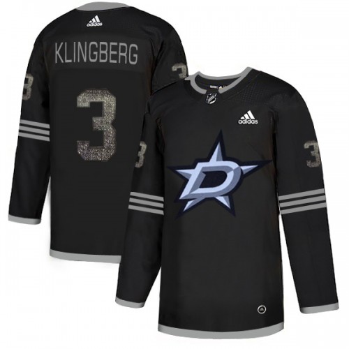 Dallas Stars #3 John Klingberg Black Authentic Classic Stitched Jersey Men's cheap jerseys for sale - CheapJerseys.Shop