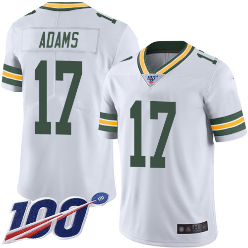 Packers #17 Davante Adams White Youth Stitched 100th Season Vapor Limited Jersey cheap jerseys for sale - CheapJerseys.Shop