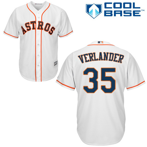 Houston Astros #35 Justin Verlander White Cool Base Stitched Youth Jersey Youth cheap jerseys for sale - CheapJerseys.Shop