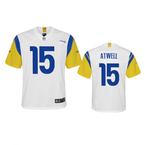 Los Angeles Los Angeles Rams #15 Tutu Atwell Youth Alternate Game Jersey - White Youth cheap jerseys for sale - CheapJerseys.Shop