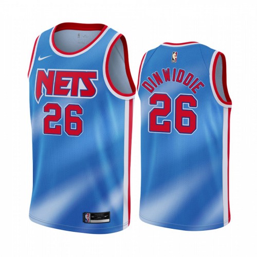 Brooklyn Nets #26 Spencer Dinwiddie Blue Swingman Classic Edition Jersey Mens cheap jerseys for sale - CheapJerseys.Shop