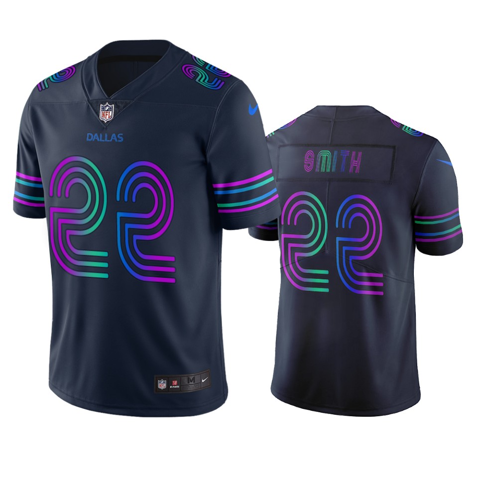 Dallas Cowboys #22 Emmitt Smith Navy Vapor Limited City Edition Jersey cheap jerseys for sale - CheapJerseys.Shop