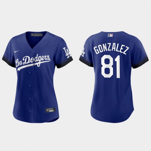 Los Angeles Los Angeles Dodgers #81 Victor Gonzalez Women's 2021 City Connect Jersey Royal Womens cheap jerseys for sale - CheapJerseys.Shop