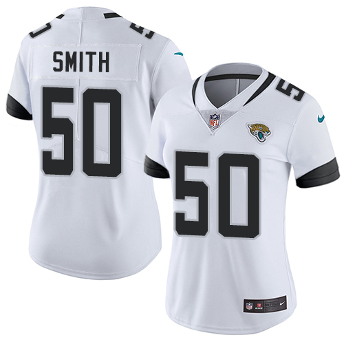 Jacksonville Jaguars #50 Telvin Smith White Women's Stitched Vapor Untouchable Limited Jersey Womens cheap jerseys for sale - CheapJerseys.Shop