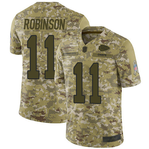 Kansas City Chiefs #11 Demarcus Robinson Camo Youth Stitched Limited 2018 Salute to Service Jersey Youth cheap jerseys for sale - CheapJerseys.Shop
