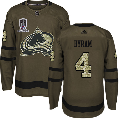 Colorado Avalanche #4 Bowen Byram Green Youth 2022 Stanley Cup Champions Salute To Service Stitched Jersey Youth cheap jerseys for sale - CheapJerseys.Shop