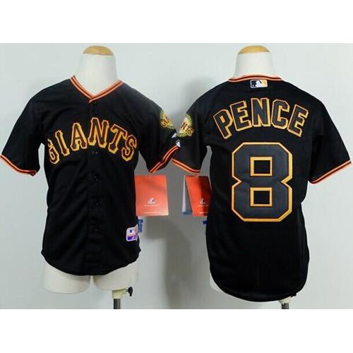 San Francisco Giants #8 Hunter Pence Black Cool Base Stitched Youth Jersey Youth cheap jerseys for sale - CheapJerseys.Shop