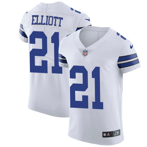 Cowboys #21 Ezekiel Elliott White Men's Stitched Vapor Untouchable Elite Jersey cheap jerseys for sale - CheapJerseys.Shop