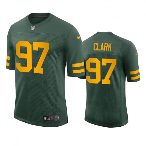 Green Bay Green Bay Packers #97 Kenny Clark Men's Alternate Vapor Limited Player Jersey - Green Men's cheap jerseys for sale - CheapJerseys.Shop