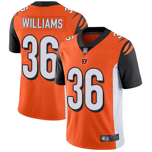 Cincinnati Bengals #36 Shawn Williams Orange Alternate Men's Stitched Vapor Untouchable Limited Jersey Men's cheap jerseys for sale - CheapJerseys.Shop