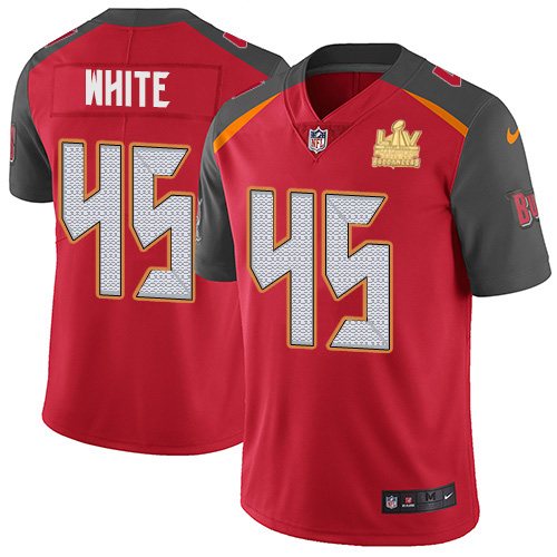 Buccaneers #45 Devin White Red Team Color Youth Super Bowl LV Champions Stitched Vapor Untouchable Limited Jersey cheap jerseys for sale - CheapJerseys.Shop