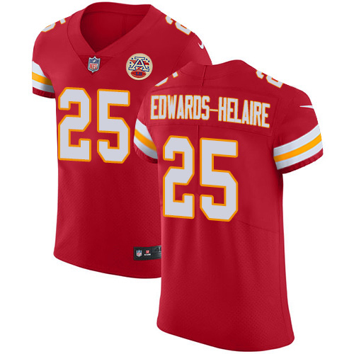Chiefs #25 Clyde Edwards-Helaire Red Team Color Men's Stitched Vapor Untouchable Elite Jersey cheap jerseys for sale - CheapJerseys.Shop