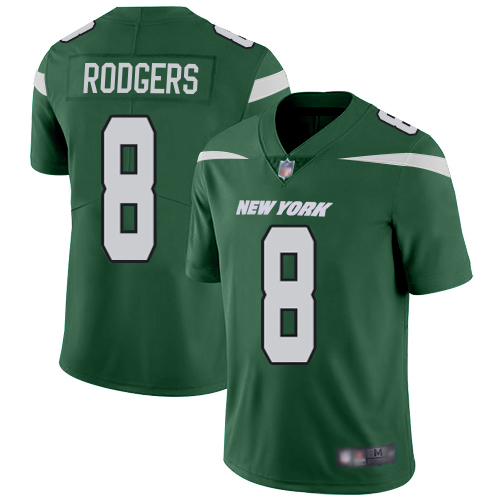 Jets #8 Aaron Rodgers Green Team Color Youth Stitched Vapor Untouchable Limited Jersey cheap jerseys for sale - CheapJerseys.Shop