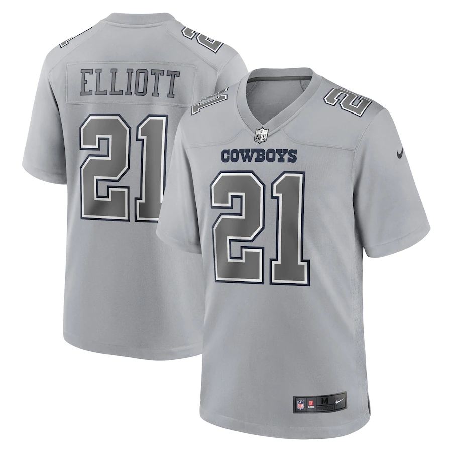 Dallas Cowboys #21 Ezekiel Elliott Men's Gray Atmosphere Fashion Game Jersey cheap jerseys for sale - CheapJerseys.Shop