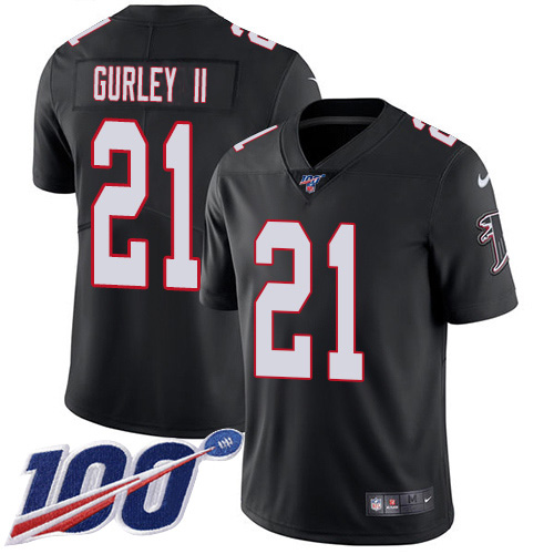 Atlanta Falcons #21 Todd Gurley II Black Alternate Youth Stitched 100th Season Vapor Untouchable Limited Jersey Youth cheap jerseys for sale - CheapJerseys.Shop