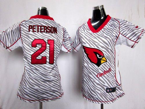 Cardinals #21 Patrick Peterson Zebra Women's Stitched Elite Jersey cheap jerseys for sale - CheapJerseys.Shop
