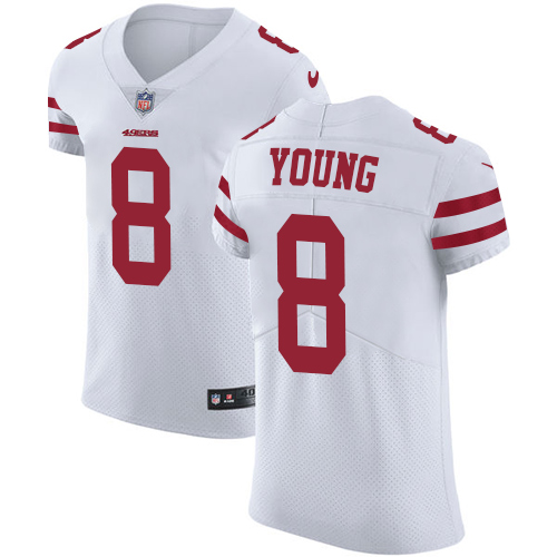 49ers #8 Steve Young White Men's Stitched Vapor Untouchable Elite Jersey cheap jerseys for sale - CheapJerseys.Shop