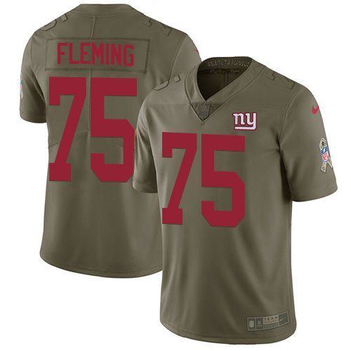New York Giants #75 Cameron Fleming Olive Youth Stitched Limited 2017 Salute To Service Jersey Youth cheap jerseys for sale - CheapJerseys.Shop