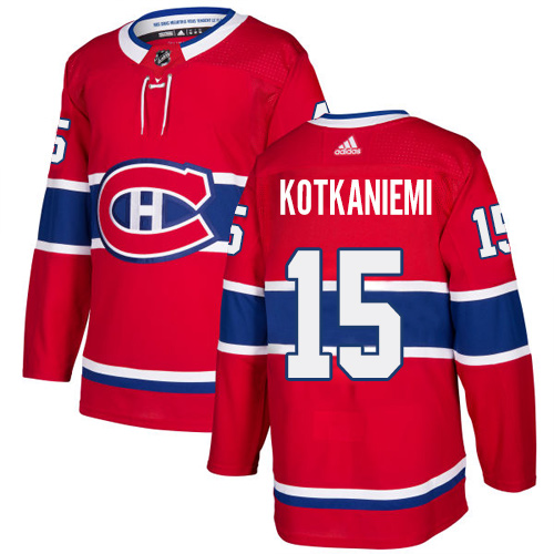 Montreal Canadiens #15 Jesperi Kotkaniemi Red Home Authentic Stitched Jersey Men's cheap jerseys for sale - CheapJerseys.Shop