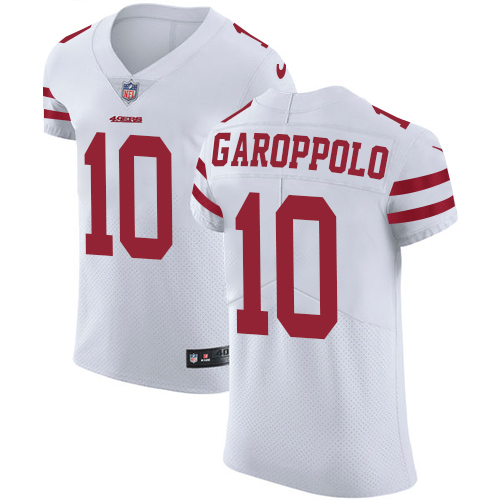 49ers #10 Jimmy Garoppolo White Men's Stitched Vapor Untouchable Elite Jersey cheap jerseys for sale - CheapJerseys.Shop