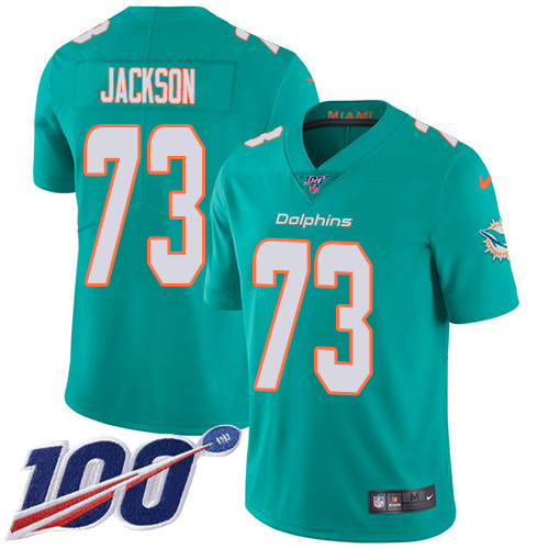 Miami Dolphins #73 Austin Jackson Aqua Green Team Color Youth Stitched 100th Season Vapor Untouchable Limited Jersey Youth cheap jerseys for sale - CheapJerseys.Shop