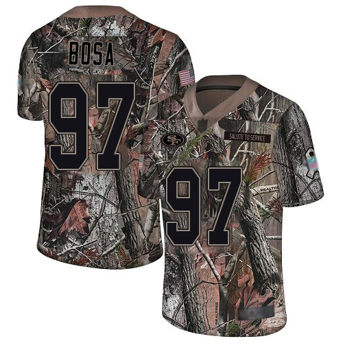 49ers #97 Nick Bosa Camo Men's Stitched Limited Rush Realtree Jersey cheap jerseys for sale - CheapJerseys.Shop