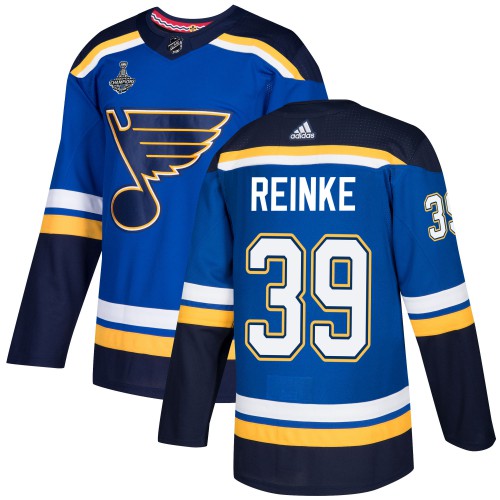St. Louis Blues #39 Mitch Reinke Blue Home Authentic 2019 Stanley Cup Champions Stitched Jersey Men's cheap jerseys for sale - CheapJerseys.Shop