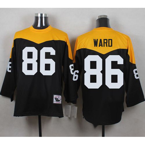 Mitchell And Ness 1967 Pittsburgh Steelers #86 Hines Ward Black/Yelllow Throwback Men's Stitched Jersey Men's cheap jerseys for sale - CheapJerseys.Shop