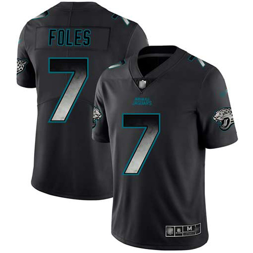 Jacksonville Jaguars #7 Nick Foles Black Men's Stitched Vapor Untouchable Limited Smoke Fashion Jersey Men's cheap jerseys for sale - CheapJerseys.Shop