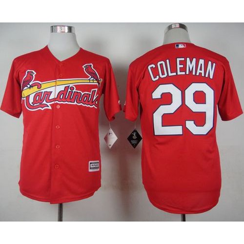 St.Louis Cardinals #29 Vince Coleman Red Cool Base Stitched Jersey Men's cheap jerseys for sale - CheapJerseys.Shop