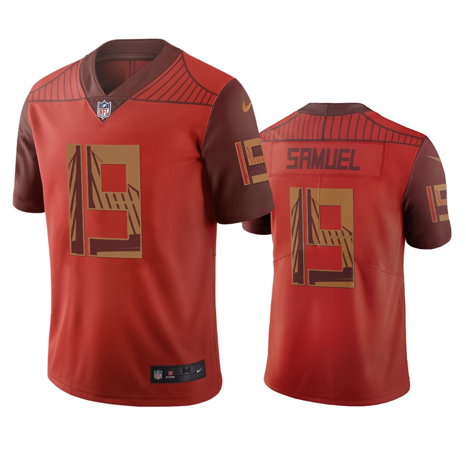 San Francisco 49ers #19 Deebo Samuel Orange Vapor Limited City Edition Jersey cheap jerseys for sale - CheapJerseys.Shop