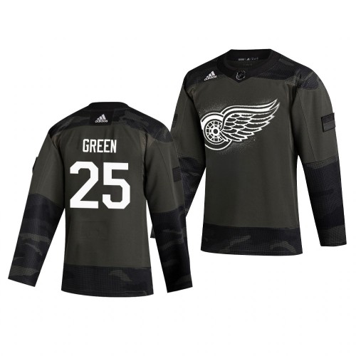 Detroit Detroit Red Wings #25 Mike Green 2019 Veterans Day Men's Authentic Practice Jersey Camo Men's cheap jerseys for sale - CheapJerseys.Shop