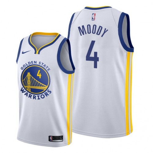 Golden State Golden State Warriors #4 Moses Moody White Mens Jersey Mens cheap jerseys for sale - CheapJerseys.Shop