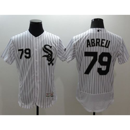 Chicago White Sox #79 Jose Abreu White(Black Strip) Flexbase Authentic Collection Stitched Jersey Men's cheap jerseys for sale - CheapJerseys.Shop