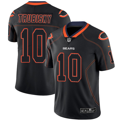 Chicago Bears #10 Mitchell Trubisky Lights Out Black Men's Stitched Limited Rush Jersey Men's cheap jerseys for sale - CheapJerseys.Shop