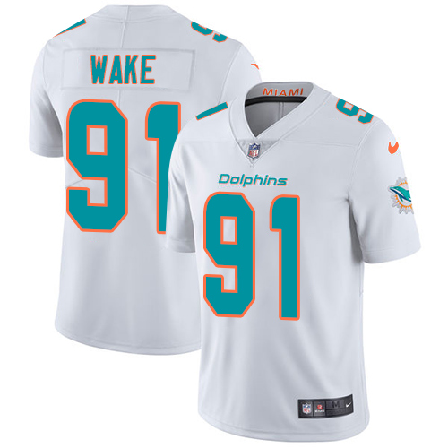Miami Dolphins #91 Cameron Wake White Men's Stitched Vapor Untouchable Limited Jersey Men's cheap jerseys for sale - CheapJerseys.Shop