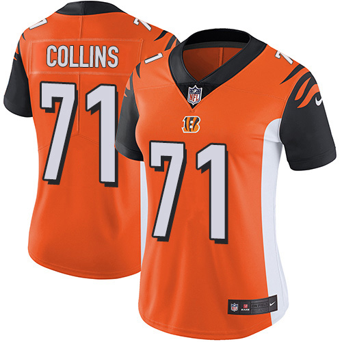 Bengals #71 La'el Collins Orange Alternate Women's Stitched Vapor Untouchable Limited Jersey cheap jerseys for sale - CheapJerseys.Shop