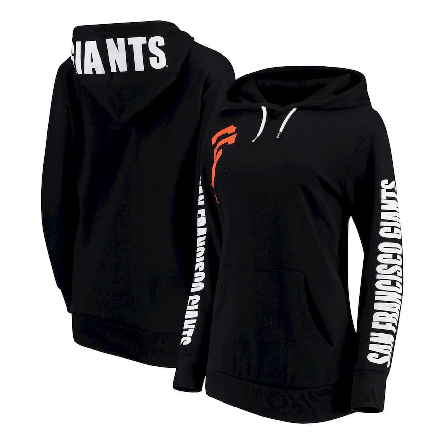 San Francisco Giants G-III 4Her By Carl Banks Women's 12th Inning Pullover Hoodie Black cheap jerseys for sale - CheapJerseys.Shop
