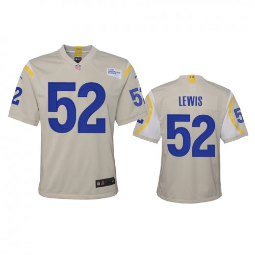 Los Angeles Los Angeles Rams #52 Terrell Lewis Youth Game Jersey - Bone Youth cheap jerseys for sale - CheapJerseys.Shop