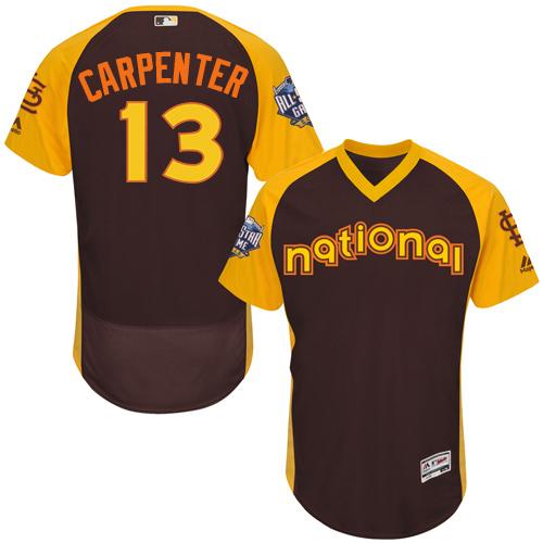 St.Louis Cardinals #13 Matt Carpenter Brown Flexbase Authentic Collection 2016 All-Star National League Stitched Jersey Men's cheap jerseys for sale - CheapJerseys.Shop