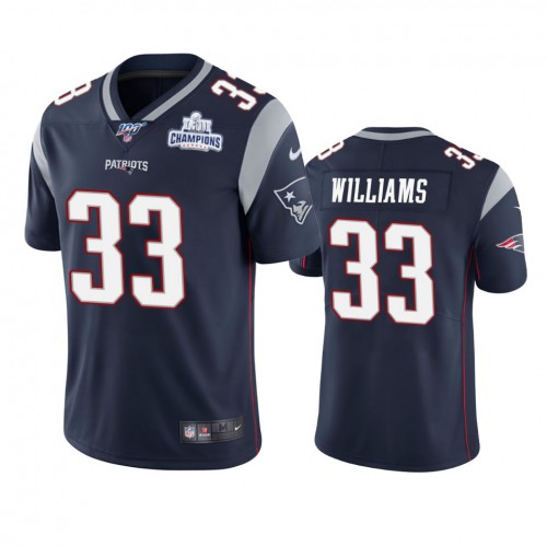 New England New England Patriots #33 Joejuan Williams Navy Super Bowl LIII Champions Vapor Limited Jersey Men's cheap jerseys for sale - CheapJerseys.Shop