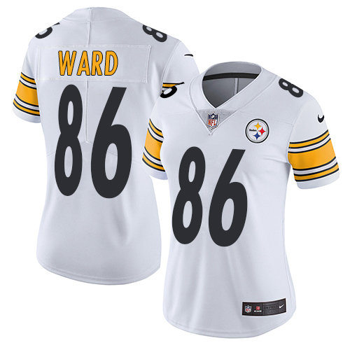 Pittsburgh Steelers #86 Hines Ward White Women's Stitched Vapor Untouchable Limited Jersey Womens cheap jerseys for sale - CheapJerseys.Shop
