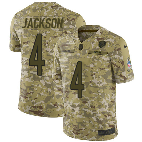 Bears #4 Eddie Jackson Camo Men's Stitched Limited 2018 Salute To Service Jersey cheap jerseys for sale - CheapJerseys.Shop