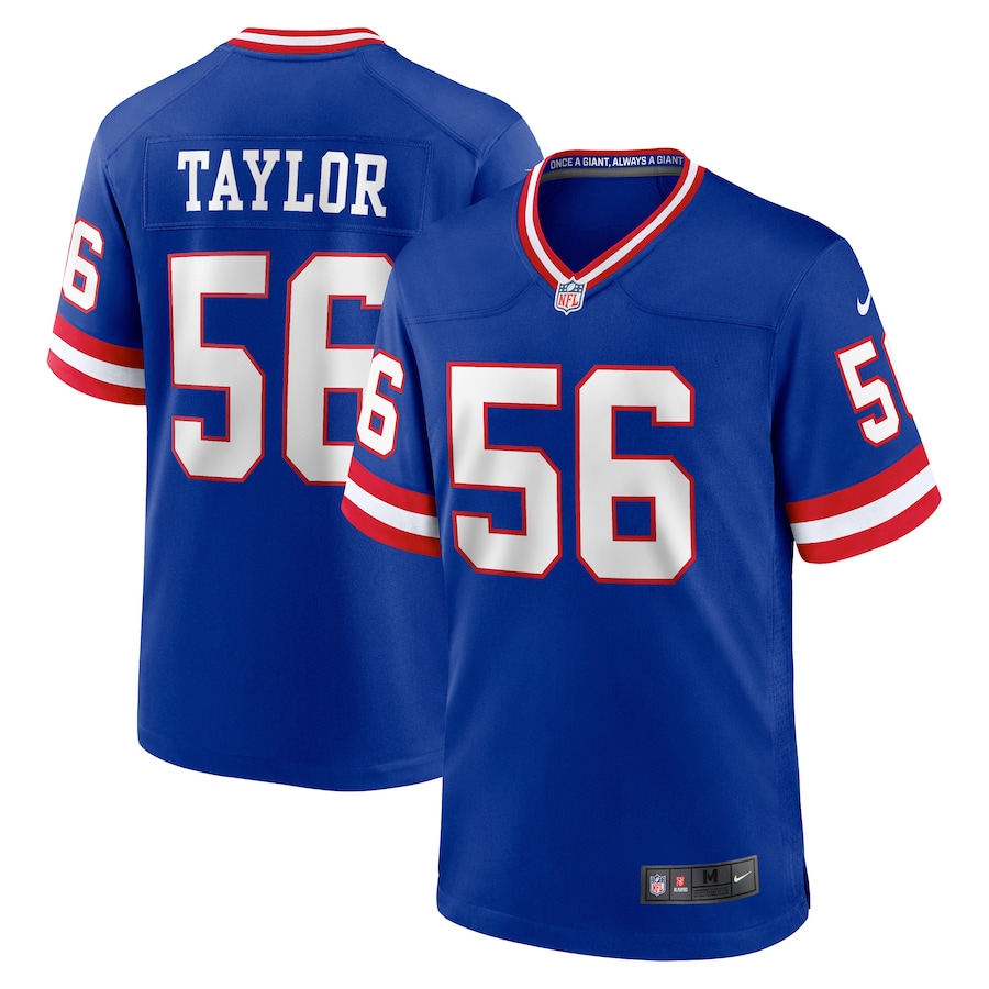 New York Giants #56 Lawrence Taylor Royal Men's Classic Retired Player Game Jersey cheap jerseys for sale - CheapJerseys.Shop